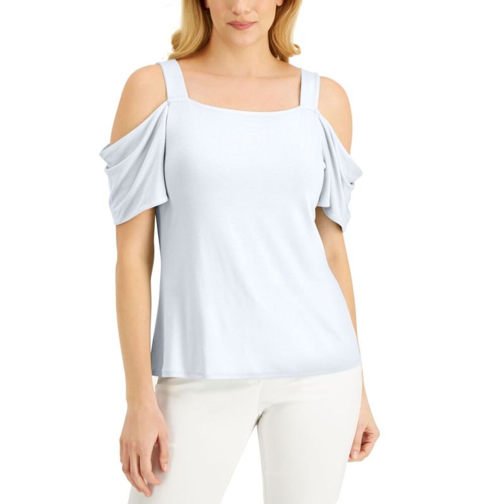 JM Collection Cold Shoulder Top